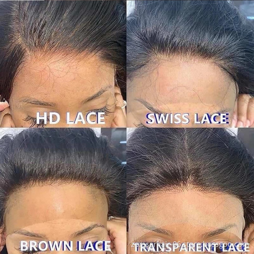 HD Transparent Swiss Lace Frontal Wig Vendors Natural Raw Unprocessed Brazilian 100% Cuticle Aligned Human Hair Lace front Wigs